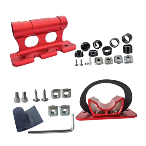 JISADER Soporte de Techo para Bicicleta con Montaje en Horquilla de Sujeción para Vehículos, Rojo