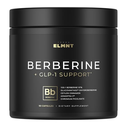 Super GLP-1 Berberine Weight Loss Supplement w. Dihydroberberine Ceylon Cinnamon Green Tea Chromium Picolinate - Ultra High Potency 100:1 Berberine Natural GLP1 for Weight Loss Pills for Women