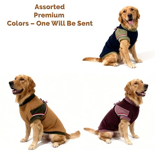 Image of JoyDaog Cozy Velvet Winter Jacket Dog Sweater 22 Inches (2XL) Warm Knit Jacket Soft, Comfortable & Stylish Fit (Assorted Designer Styles) Suitable for Medium Dogs Pack of 1 (Nylon)