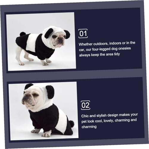 Disfraz Panda para perro talla mediana miniatura 3