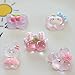 Spring Slime Charms Cute Set,Pink Bulk Mixed Flatback Resin Charms Set Ornament for DIY Resin Jewelry Making Scrapbooking Hairpin Decors,50 Pcs (Pink)