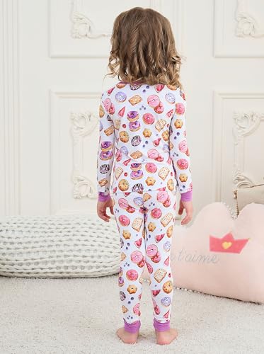Image of Toddler Boys Girls Clothes, Viscose Made from Bamboo, Long Sleeve Clothing Top and Pants Set Kids Outfit