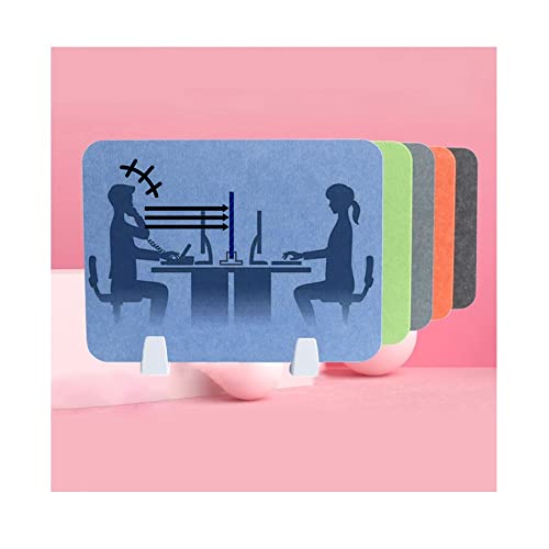 BcofoA Partición de Escritorio de Oficina, Divisor de Escritorio de poliéster, Barrera de luz, reducción de Ruido, partición de privacidad, Adecuada para Uso en la Oficina, la Escuela y el hogar