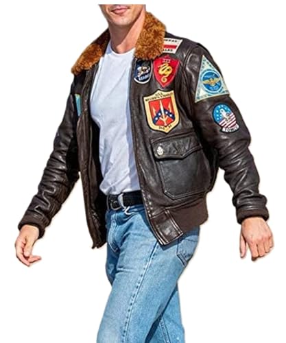Navy G1 Jacket Tom Cruise Top Fighter Bomber Leather Jacket Aviator MA 1 Air Force Military Army