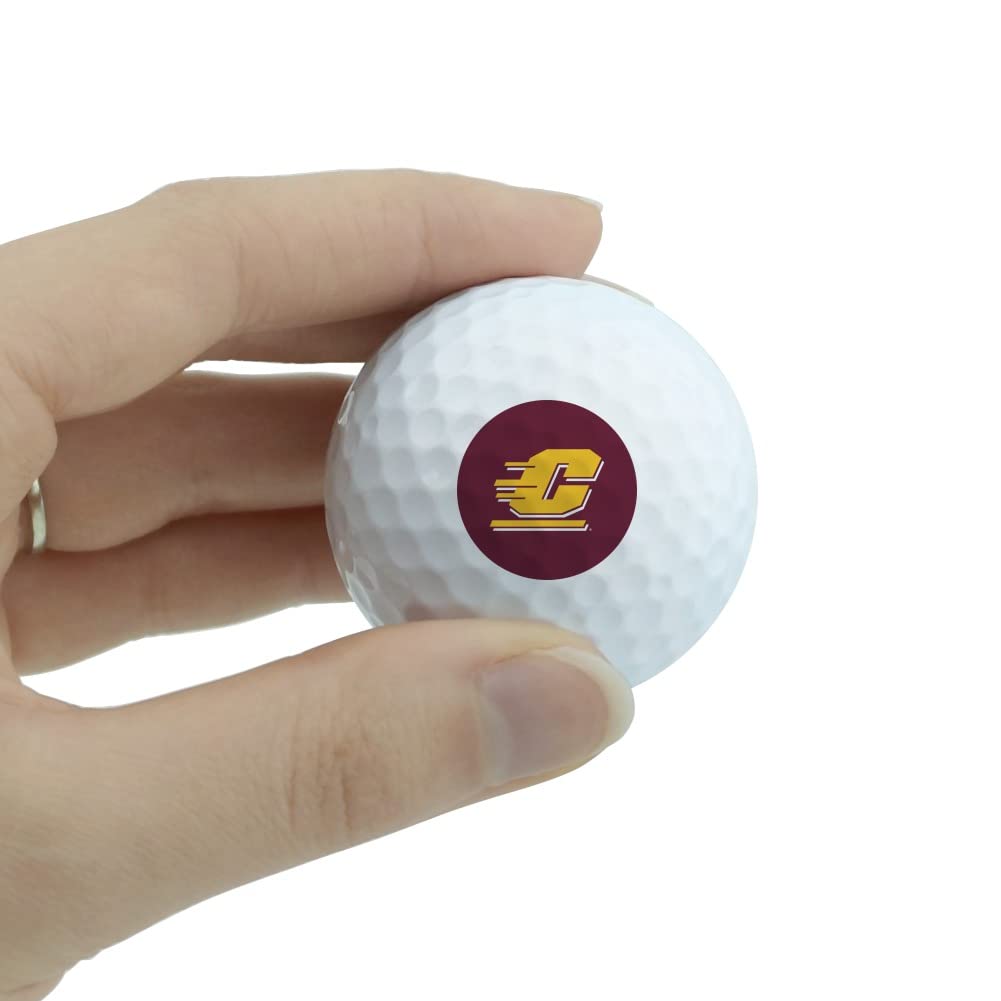 Central Michigan University Logo Novelty Golf Balls 3 Pack