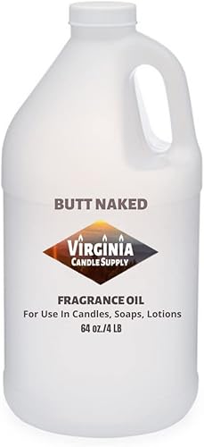 Aceite de fragancia Butt Naked (jarra de 64 onzas) para hacer velas, hacer jabón, hacer tartas, aerosoles de habitación, lociones, ambientadores de