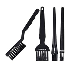 BLUECELL Set of 4 Plastic Handle Nylon Anti-Static Brushes for Cleaning Keyboard Circuit Board
