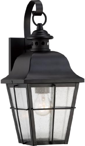 Quoizel Millhouse 1-Light Mystic Black Outdoor Wall Lantern