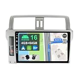 YUNTX [4GB+64GB] Autoradio 2 DIN Android 16 per Toyota Land Cruiser Prado 150 (2013-2017)-[Incorporato Carplay/Android Auto/DSP/GPS]-IPS 2.5D 10.1" Touch Screen-Camera+MIC-DAB/Mirror Link