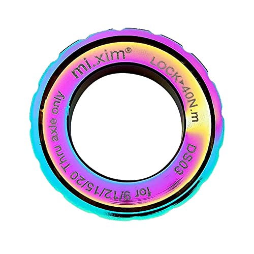 自転車用ディスクブレーキ センターロックディスクから6ボルトロックリング 合金製 7色