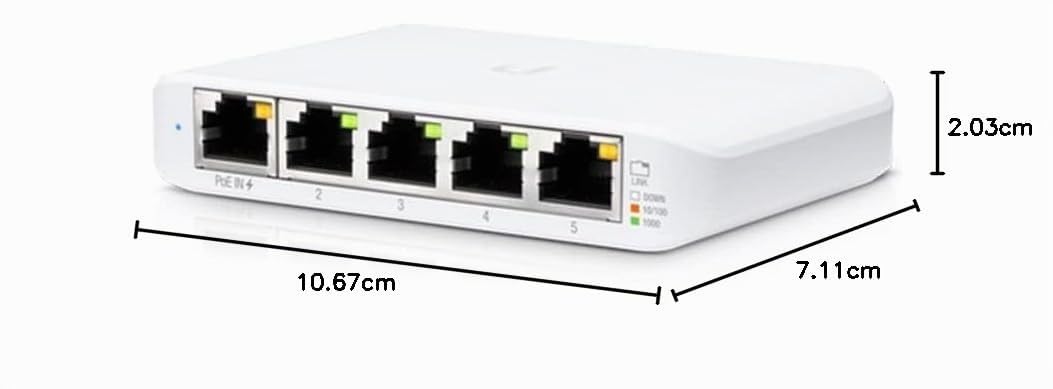 Ubiquiti Unifi Switch Usw Flex Mini - Switch - Intelligente - 4 X 10/100/1000 + 1 X 10/100/1000 (poe+)