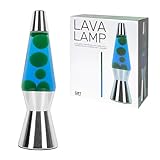 GIFTMARKET- Blaue und grüne Bullet Lavalampe. Dekolampe für entspannte Atmosphäre. Tischlampe mit Retro-Design 31 x 9 cm. Lustiges Geschenk für Jugendliche. Stylische Ambientebeleuchtung.