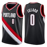 LIZTX Herren Portland Trail Blazer # Jersey-Damian Lillard Basketball Swingman Trikot, Ärmelloses Retro Cooles Atmungsaktives Stoff-Sportwesten-Sportoberteil (S-XXL)