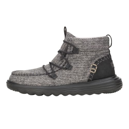 HEYDUDE Women's Reyes Heathered Boot, Black, Size 12 - image 1