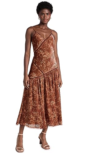 Ulla Johnson Women's Elodie Dress, Sienna, Brown, Print, 8 at