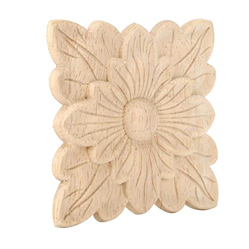 Stile europeo - 5.L'applique in legno è di colore legno, quindi è facile da tingere, puoi dipingere con il tuo colore preferito, per la decorazione domestica.L'applique in legno intagliato combina cultura, bellezza ed eleganza, creando stile europeo unico per la tua casa
