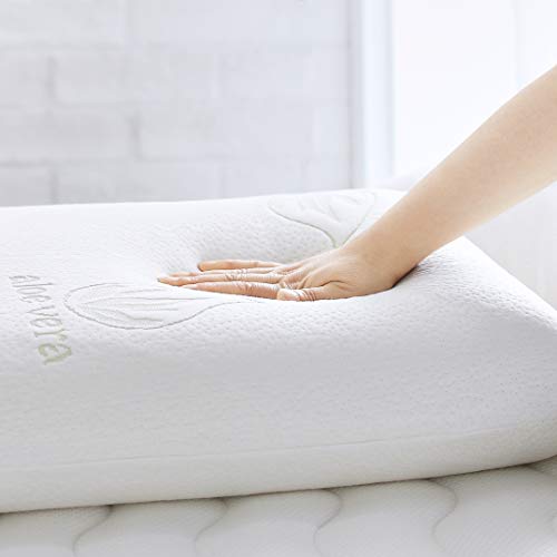 Amazon Basics Memory-Foam Pillow with Aloe Vera - 60 x 40 x 12 cm - Image 8