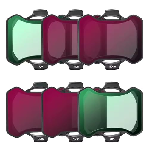 Lot de 6 filtres ND pour DJI Avata 2 UV CPL ND8 ND16 ND32 ND64 - Compatible avec DJI Avata 2