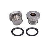 O2 Oxygen Sensor Bung Fitting Plug,Exhaust Hex Plug Cap M18 x 1.5 Thread