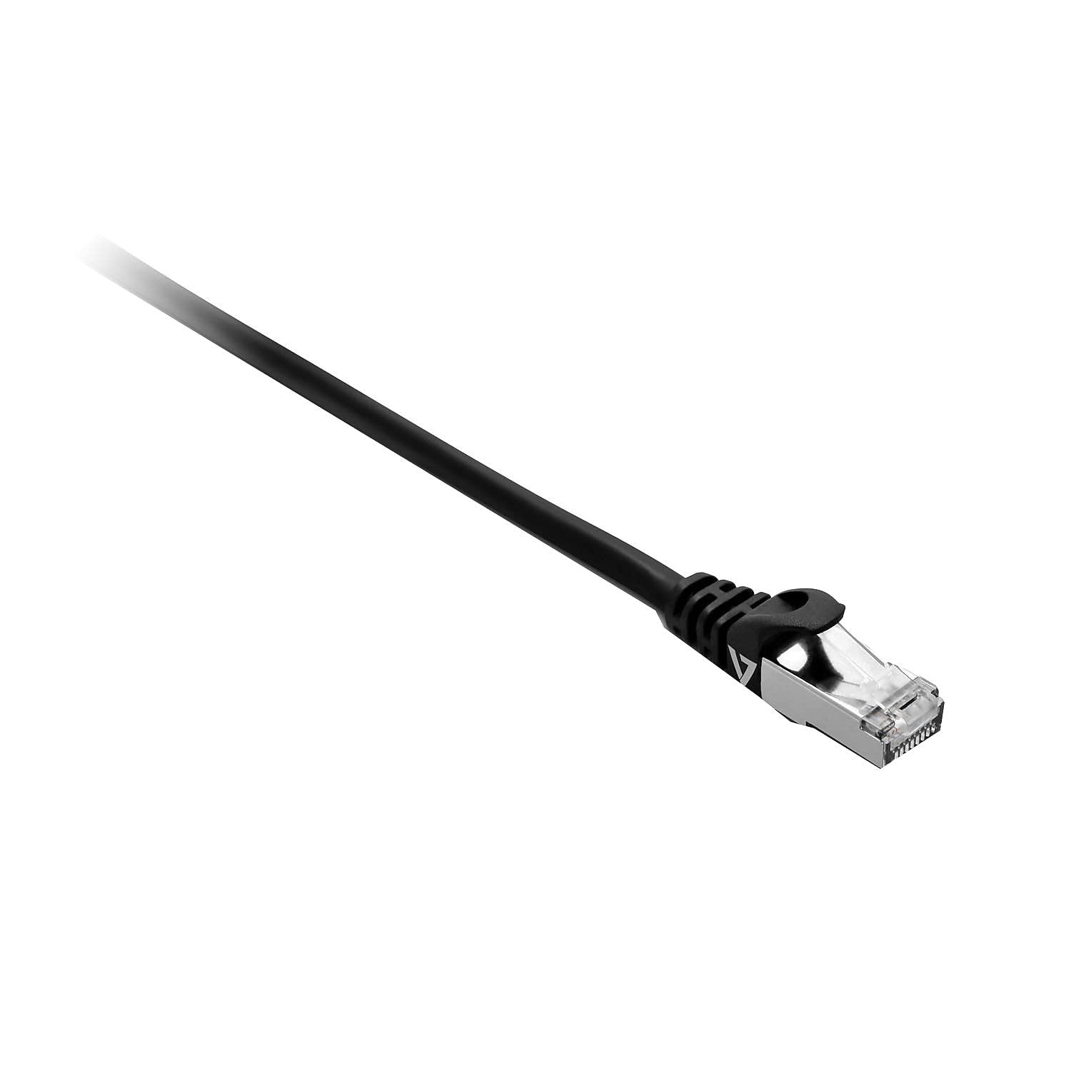 V7 V7CAT7FSTP-5M-BLK-1N Patch Cable CAT 7 16.4' RJ-45 M/M, Black