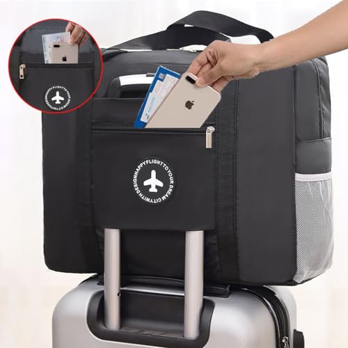 Travel Duffle Bag for Airlines Personal Item Travel Bag Foldable Underseat Carry on Luggage for Airplanes Weekender Overnight Hospital Bags Travel Essentials Sport Gym Bag for Wome image 1