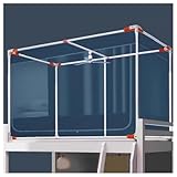 Améliore la qualité du sommeil : conçu pour accrocher des rideaux occultants anti-moustiques, notre cadre de lit assure une expérience de sommeil ininterrompue et réparatrice.