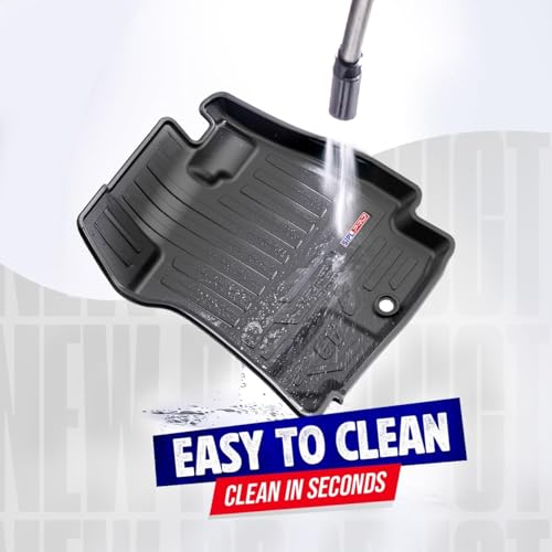 Image of Premium Glanza (2019-21) TPE Car Mats | Durable Anti-Slip 3D Car Floor Mat | Waterproof, Dustproof & Easy to Clean TPE Foot Mat | All Weather Car Floor Mat | Custom Fit Accessories