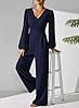 Pink Queen Patchwork Jumpsuits for Women Dressy Ca... #3