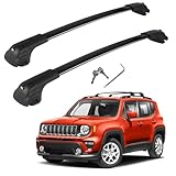 Aceavy 300LBS Roof Rack Cross Bars Compatible with Jeep Renegade 2015-2024, Heavy-Duty Aluminum Locable Crossbars Roof Rails Rooftop Cargo Basket Carrier Bag Luggage Canoe Kayak Bike