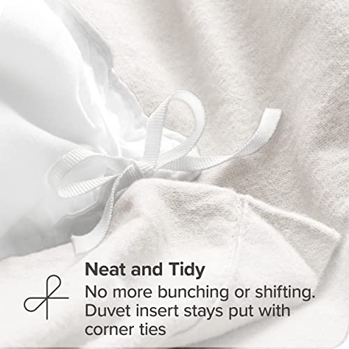 Bare Home Flannel Duvet Cover - Twin/Twin Extra Long - 100% Cotton, Velvety Soft Heavyweight Premium Flannel, Double Brushed - Includes Sham Pillow Covers (Twin/Twin Xl, White) #TOP3