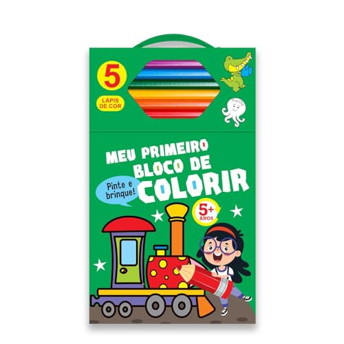 Meu primeiro bloco de colorir verde 5+