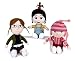 Produktbild Minions - Pack 3 plüsch Mädchen aus Gru Qualität super soft: Agnes 27cm (Brunette) + Edith 25cm (rosa Hut) + Margo 28cm (Brille)