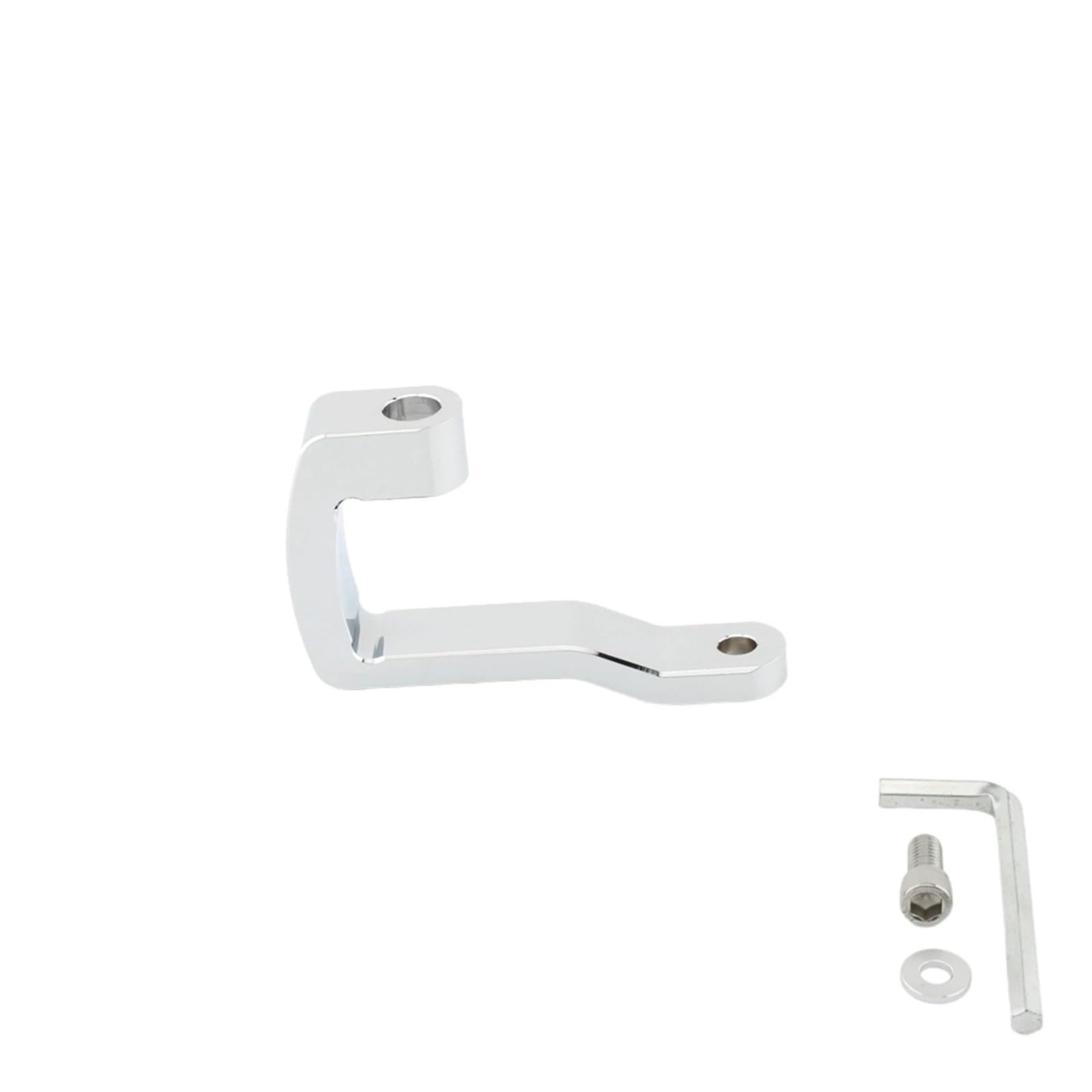 Fit for Harley Sportster 2004 Headlamp Light Mounting Bracket Extension Motorcycle Headlight Mount Block headlamp Bracket(Chrome Silver)