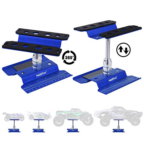 Hobbypark Aluminum Alloy RC Car Work Stand Repair Workstation 360 Degree Rotation Lift Or Lower For 1/8 1/10 1/12 Scale Cars Trucks Buggies