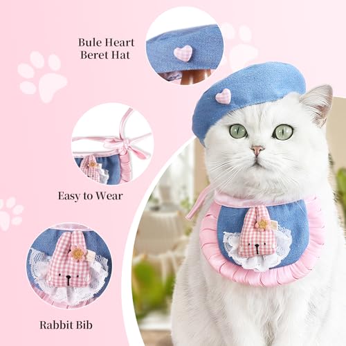 Béret de cowboy pour chat réglable pour éviter les chutes - 4