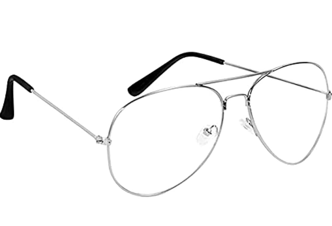 AK CREATION Blue Cut Anti Reflected Computer Glasses in Full Rim Big Size Frame (Aviator Shape) (Golden Black) Medium (Silver),Free(AG56) (B09C9WKLGP) Amazon Price History, Amazon Price Tracker