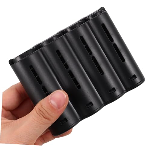 Caja organizadora de monedas de plástico negra miniatura 7