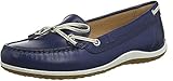 mokassins blau weiss , Leder, Leder, Kautschuk, 182, Slipper
