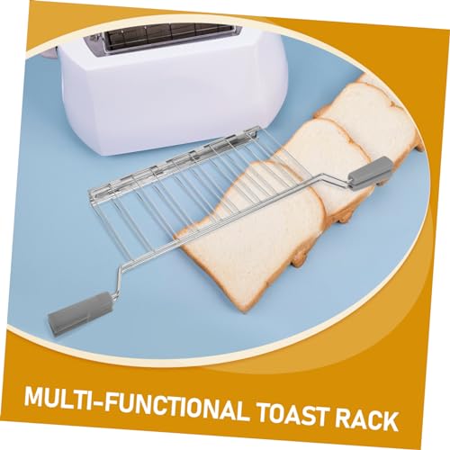 Miniatura 9 de Congarteno Rejilla De Calentamiento Para Accesorio De Cocina Soporte De Pan Para Sandwiches Compatible Mayoría De Tostadoras Diseño Antideslizante Y Seguro Para Desayunos Y Snacks