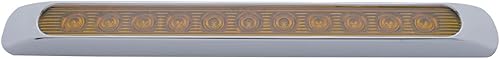 Miniatura 10 de United Pacific Barra de luz de señal de giro de 14 LED de 12" - ámbar LEDlente transparente, 38948