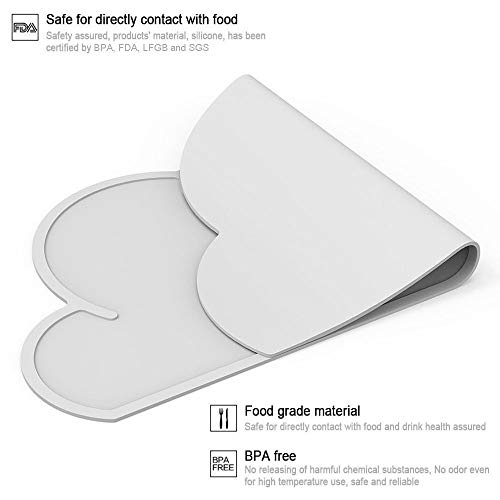 Platzdeckchen Betoy Kinder Tischset Wolke, 2er Set aus Silikon