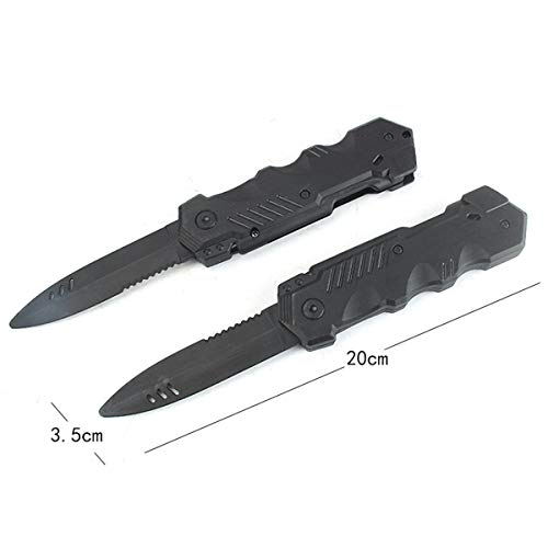 Cooplay 3PCS Retractable Fake Knife Toy Plastic Dagger Funny Trick Gadget Props Classic Gag Fun Prank Friend for Halloween Fool's Day - Thumbnail 5
