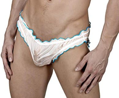 Transparent Parachute Brief (Medium, White)