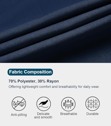 Image of Dreammonkey 4T-20Years Boys Flat Front Dress Pants Uniform Pants Adjustable Waistband for Toddler to Youth with Pockets