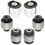 AUTOACER - Rear Suspension Kit 6 pcs - Rear Axle Trailing Control Arm Bushing Kit Left + Right - for E36 3 Series Year 1992-1999, E46 (1999-2006), E83 X3 (2004-2010)