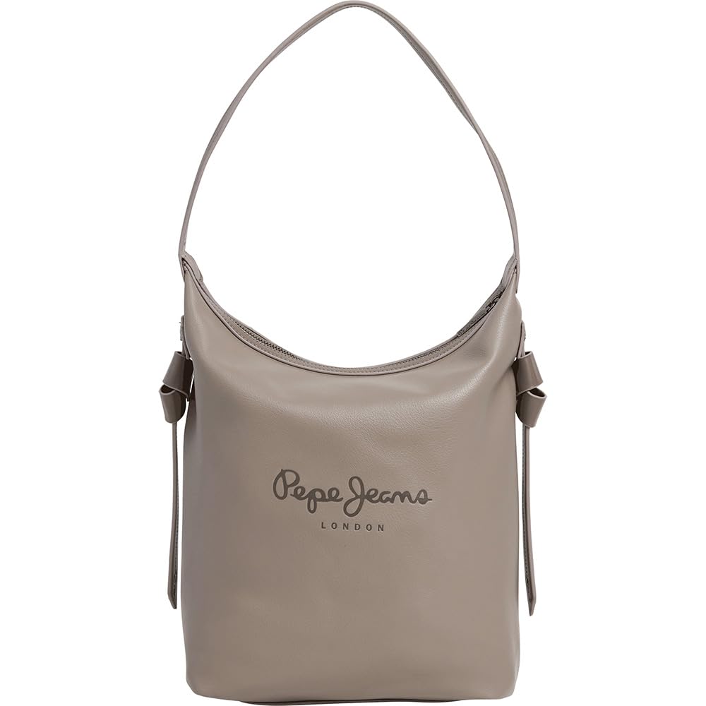 Pepe Jeans Women's Caddy Code Bag, Grey (Yale Grey), One Size