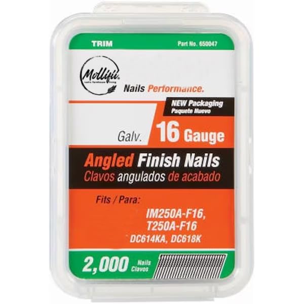 1.5 in. Angle Finish Nail; 16 Gauge, Mfr: 750156-A