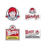 【全4種セット】 ウェンディーズ ミニステッカー まとめ買い ウェンディーちゃん キャラクターステッカー WENDY'S XS WENSET01 gs 公式 ステッカー