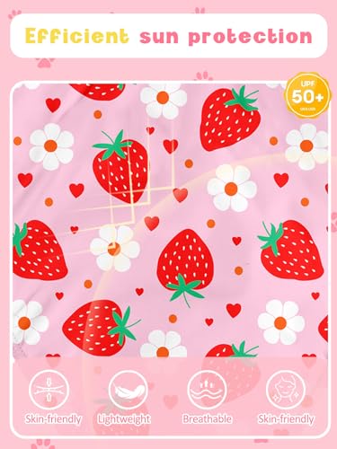 Image of Girls One Piece Swimsuits Toddler Cute Ruffle Bathing Suits Quick Dry Beach Swimwear Size 2-7 Years