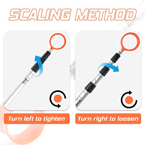 Prowithlin Golf Ball Retriever, 18Ft Aluminum Alloy Golf Ball Retriever Telescopic Golf Accessories Golf Gift #TOP3